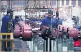  ?? PROVIDED TO CHINA DAILY ?? Beiben’s workers assemble truck axles at a factory based in Baotou, North China’s Inner Mongolia autonomous region.