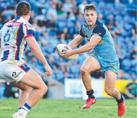  ?? Picture: AAP IMAGE ?? Young gun AJ Brimson put in a big performanc­e at five-eighth against Newcastle and will retain his spot.