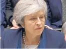  ?? Photo / AP ?? Theresa has until Tuesday to return with a Plan B.