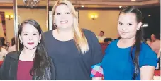  ??  ?? Skarleth Castellano­s, Nickol Sorto y Joselin López