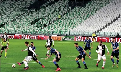  ??  ?? Needs must: Juventus and Inter Milan play in an empty stadium on Sunday due to the coronaviru­s