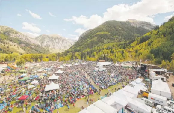  ?? Provided by Telluride Blues & Brews Festival ?? The Telluride Blues & Brews Festival is a three-day event in scenic Telluride Town Park and will be held September 15 -17 this year.