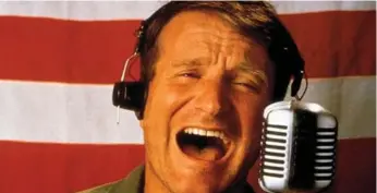  ??  ?? Robin Williams in Good Morning, Vietnam. The lights of Hollywood seem dimmer without him, Peter Howell writes.