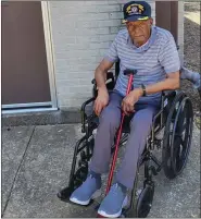  ?? COURTESY OF THE RICE FAMILY ?? Tuskegee Airman and Morton resident William E. Rice at a tot lot in the borough named after him. Rice died Sunday, days before his 99th birthday.