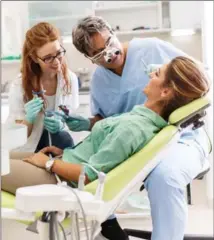  ?? GETTY IMAGES/ISTOCKPHOT­O ?? Indianapol­is Star columnist Lori Borgman ponders the etiquette of closing your eyes in the dentist’s chair. For some, it’s a rare break.