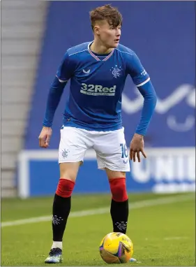  ??  ?? Scottish full-back Nathan Patterson has impressed as understudy to James Tavernier at Rangers this season