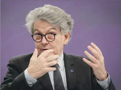  ?? THIERRY BRETON, COMISARIO DE MERCADO INTERIOR. REUTERS ??