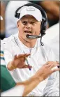  ?? ZUMA PRESS/TNS 2019 ?? Former Packers QBs coach Luke Getsy is now leading the Bears offense under first-year coach Matt Eberflus.