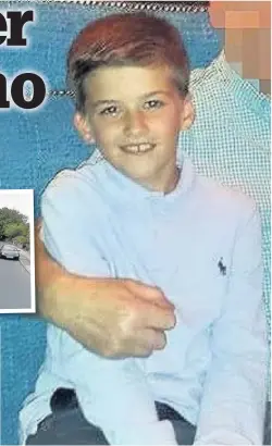  ??  ?? Alfie Ellison, 12, was knocked from his bike in Stamford Road in Birkdale, inset