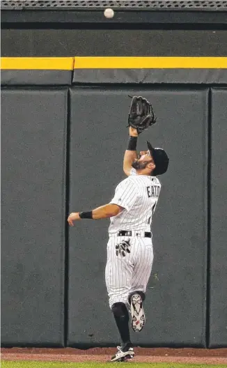  ??  ?? Adam Eaton was dismayed by the criticism he got on social media after his collision with a wall Friday. | AP