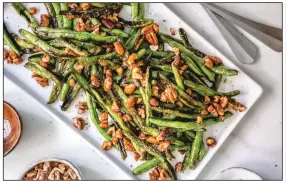  ?? (Courtesy of American Pecans) ?? Charred Sesame Pecan Green Beans