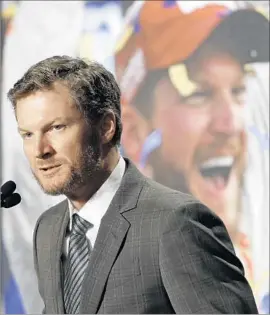  ?? Chuck Burton Associated Press ?? AFTER A 2016 SEASON in which he missed half the races because of concussion symptoms, Dale Earnhardt Jr. announced he will retire after this season.