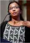  ??  ?? Dr Greetha Manjunath, co-founder and CEO of Niramai Health Analytix.