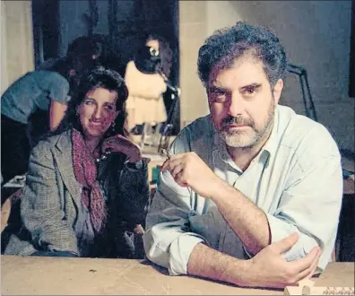  ?? ÀLEX GARCIA ?? Enric Miralles en una imagen de 1996, junto a Benedetta Tagliabue