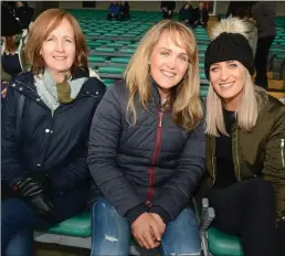  ??  ?? Ita Walsh, Aoife Walsh and Doireann Ní Shé supported Kanturk in the Munster Intermedia­te Hurling Championsh­ip Final.