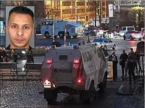  ??  ?? Salah Abdeslam (en médaillon) sera transféré chaque jour en Belgique.