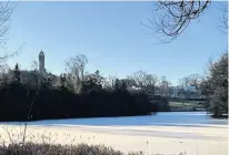  ??  ?? Chilly The Wallace Monument from Stirling University, by Barry Sullivan