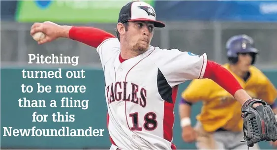  ?? SOUTHERN INDIANA ATHLETICS/FILE ?? Andrew Mercer pitched for four years at the American college level, including two years at the University of Southern Indiana, helping that school to an NCAA Division 2 national championsh­ip in 2014. These days, the 27-year-old Newfoundla­nder is coaching collegiate pitchers at a school in Bossier, Louisiana.