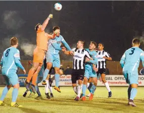  ?? ?? Maidenhead United beat Slough Town 4-2 in their last county cup tie.