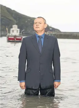  ??  ?? Actor Martin Clunes — famous in Britain, where he has a devoted fan base known as the “Clunatics” — anchors several shows available to stream on Acorn TV.