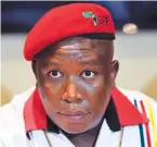  ??  ?? Julius Malema