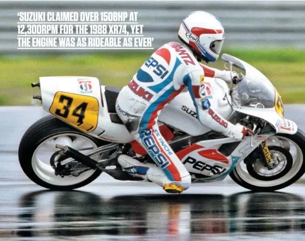  ??  ?? Below: Smooth RGV carried Schwantz to a win at a very wet Nürburgrin­g in 1988