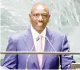  ?? ?? President of Kenya William Samoei Ruto addressing the 78th UN General Assembly