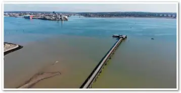  ?? MARITIME FILMING UK. ?? Opened in 1881, Hythe Pier occupies a place in the Guinness Book of Records for possessing the world’s oldest operating pier train.