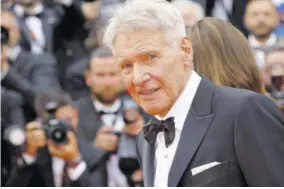  ?? (Photo: AP) ?? CANNES, France — Harrison Ford poses for photograph­ers upon arrival at the premiere of the film Indiana Jones and the Dial of
Destiny at the 76th internatio­nal film festival, Thursday, May 18, 2023.