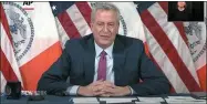  ?? ASSOCIATED PRESS ?? New York City Mayor Bill de Blasio urged transparen­cy following a report by the state’s attorney general that COVID-19 deaths in nursing homes may have been undercount­ed by as much as 50%.
