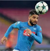  ??  ?? Bomber Lorenzo Insigne, 26 anni, finora 4 gol in A in 13 presenze e 4 in Champions (LaPresse)