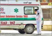  ?? ANI ?? ■
A doctor in PPE suit at Lok Nayak Hospital on Sunday.