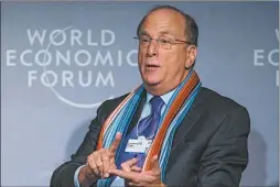  ?? AFP ?? LARRY FINK. El presidente de BlackRock es el bonista más duro.