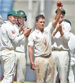  ??  ?? Aussie spinner Steve O’Keefe is the man of the moment.