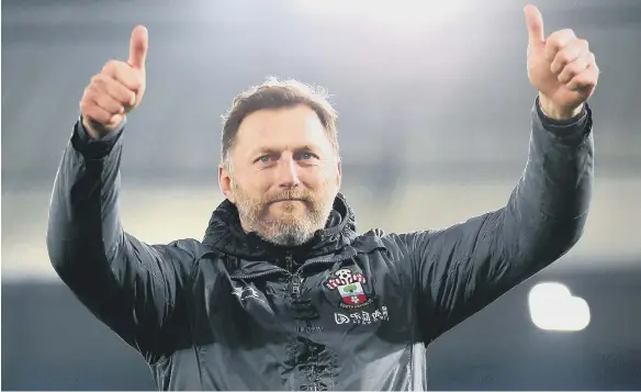  ??  ?? Southampto­n manager Ralph Hasenhuttl.