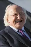  ??  ?? President Michael D Higgins is expected to win a second term
