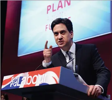  ??  ?? Fatal flaw: Ed Miliband concentrat­es too much on political theory rather than the defining issues