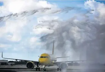  ?? MIKE STOCKER/STAFF FILE PHOTO ?? Spirit Airlines added 16 new Airbus aircraft to its fleet in 2016, including this Airbus A320neo.