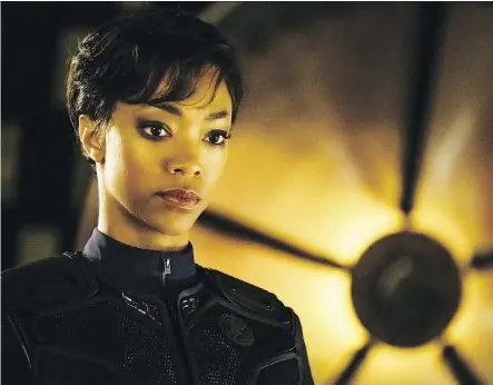  ?? CBS ?? Sonequa Martin-Green stars as First Officer Michael Burnham on Star Trek: Discovery, which begins streaming on CraveTV Jan. 8.