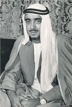  ?? National Archives ?? A young Sheikh Khalifa in a jacket and kandura