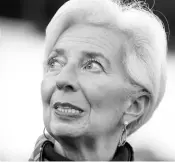  ??  ?? Christine Lagarde, president of the European Central Bank.