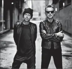  ?? ?? Dave Gahan og Martin Gore fra Depeche Mode. Foto: Anton Corbijn