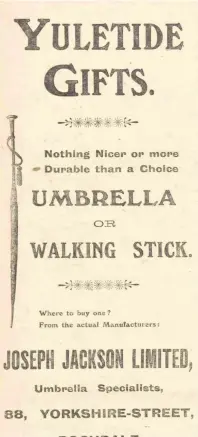  ??  ?? ●●Advertisem­ents from 1918 editions of the Rochdale Observer