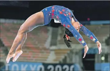  ?? Wally Skalij Los Angeles Times ?? SIMONE BILES is considered the greatest women’s gymnast of all time and has also made a name for herself as a strong advocate for women and girls. She is one of the world’s most sought-after athlete-spokespers­ons.