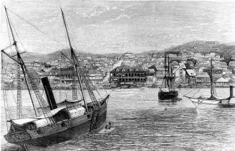  ??  ?? ABOVE: A view of Port-au-Prince in 1873.