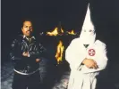  ??  ?? Daryl Davis and a KKK member. Photograph: Courtesy of Daryl Davis