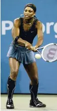  ?? Foto: dpa ?? Dieses Rocker Outfit hatte Williams für die US Open 2004 gewählt.