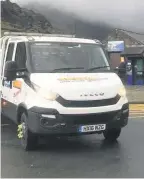  ??  ?? Police were at Pen-y-Pass in Snowdonia National Park yesterday