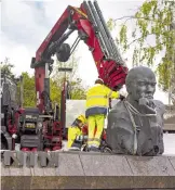  ?? REUTERS ?? Finlandia retiró
último busto de Lenin