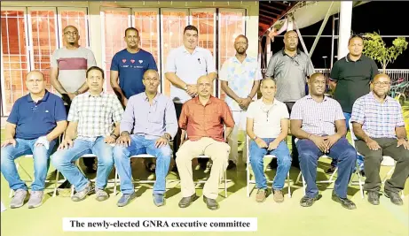  ?? ?? The newly-elected GNRA executive committee